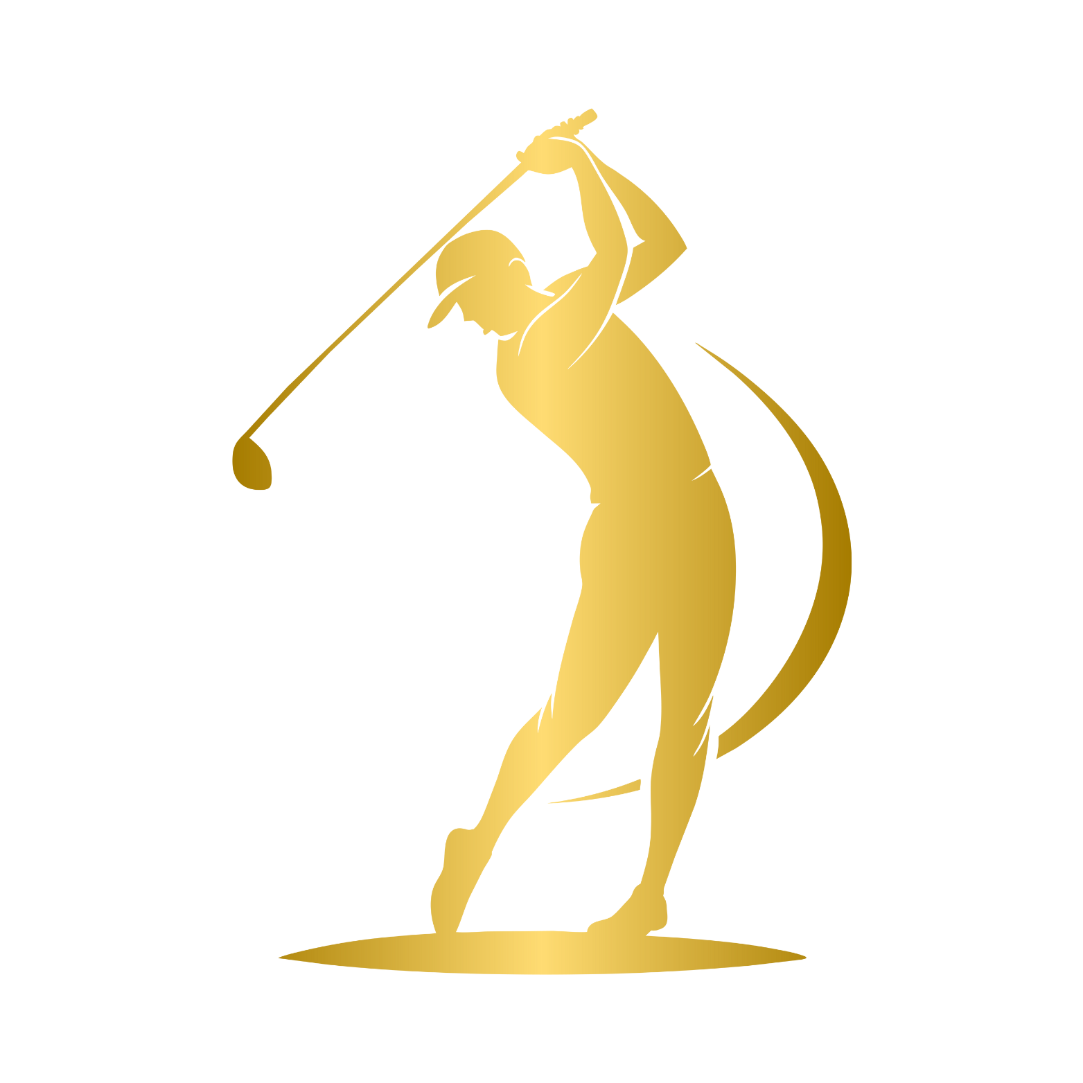 Golden golfer